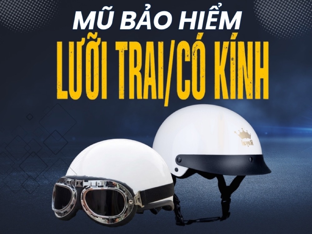 Mũ bảo hiểm có kính